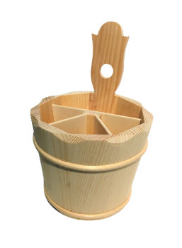 Besteckbehälter 4fach - roh